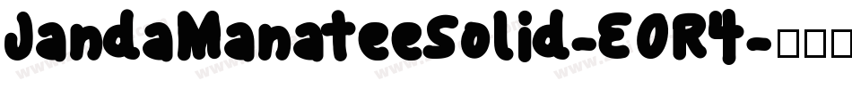JandaManateeSolid-EOR4字体转换