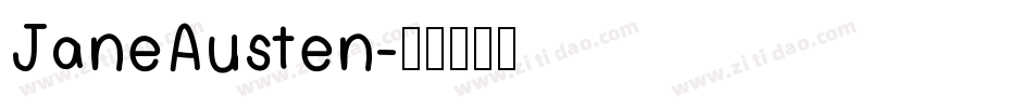 JaneAusten字体转换