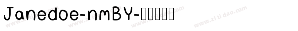 Janedoe-nmBY字体转换