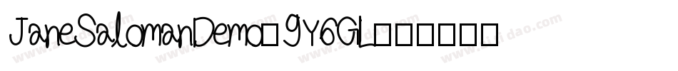 JaneSalomanDemo-9Y6GL字体转换