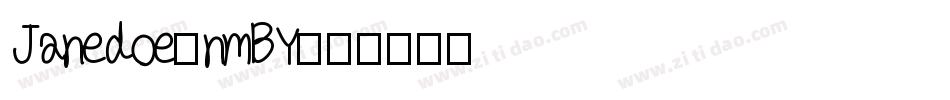 Janedoe-nmBY字体转换