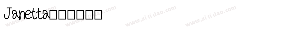 Janetta字体转换