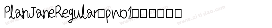 PlainJaneRegular-pWo1字体转换