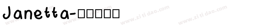 Janetta字体转换