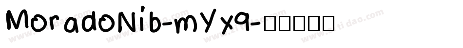MoradoNib-mYx9字体转换