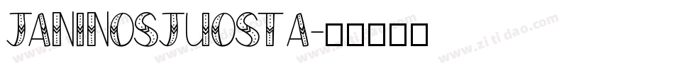 janinosjuosta字体转换