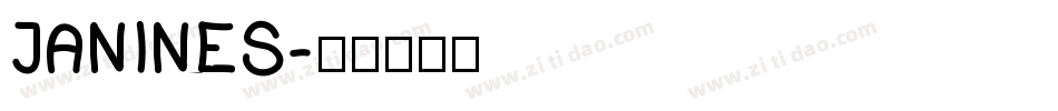 JANINES字体转换