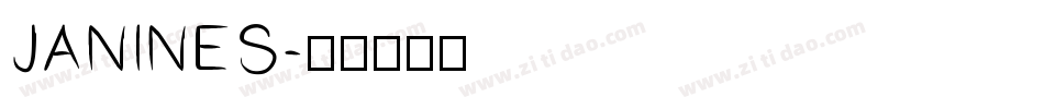 JANINES字体转换