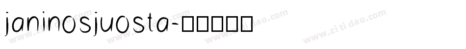 janinosjuosta字体转换