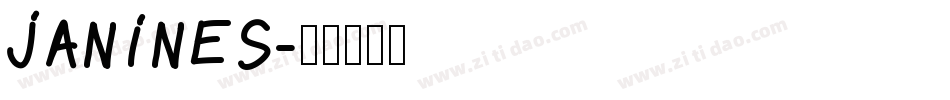 JANINES字体转换