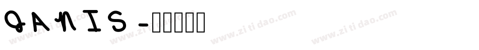 JANIS字体转换