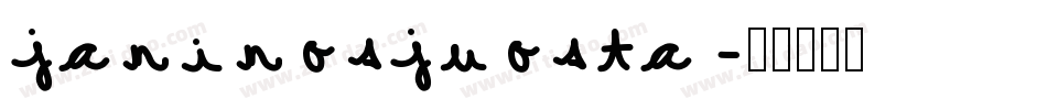 janinosjuosta字体转换