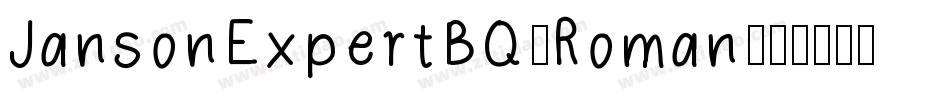 JansonExpertBQ-Roman字体转换