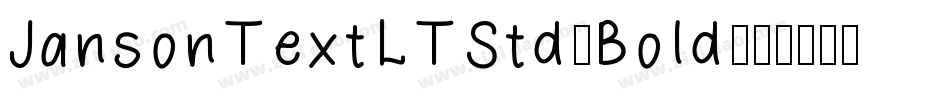 JansonTextLTStd-Bold字体转换