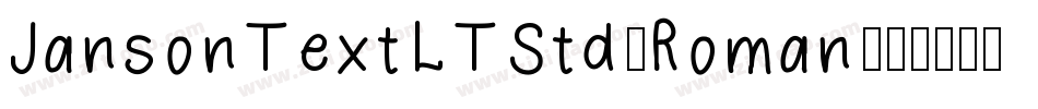 JansonTextLTStd-Roman字体转换