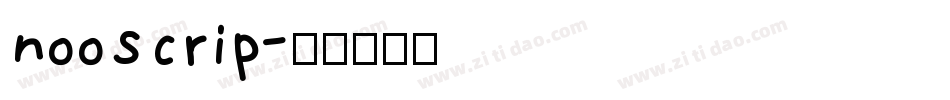 nooscrip字体转换