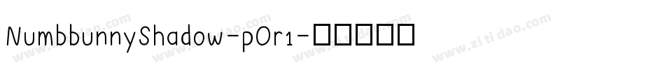 NumbbunnyShadow-pOr1字体转换