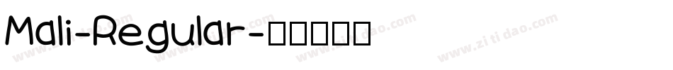 Mali-Regular字体转换
