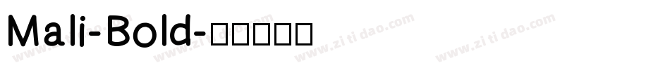 Mali-Bold字体转换