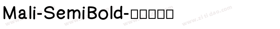 Mali-SemiBold字体转换