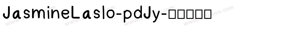 JasmineLaslo-pdJy字体转换