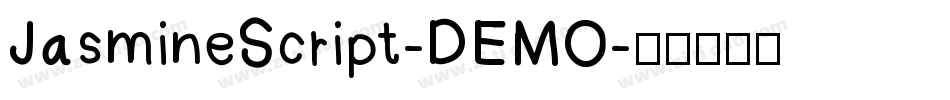 JasmineScript-DEMO字体转换