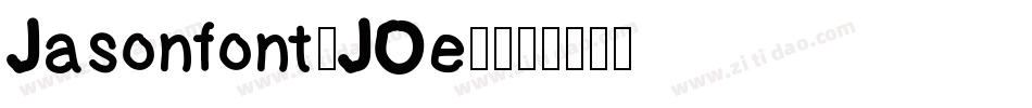Jasonfont-JOe7字体转换