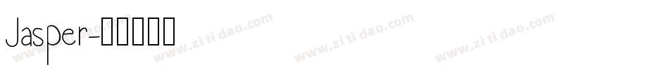 Jasper字体转换
