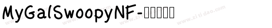 MyGalSwoopyNF字体转换