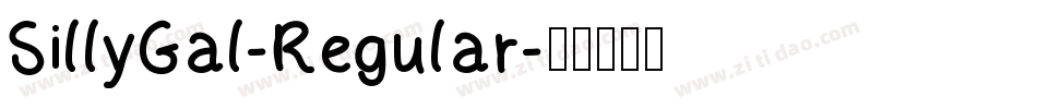 SillyGal-Regular字体转换