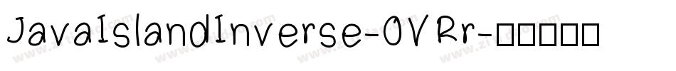 JavaIslandInverse-0VRr字体转换