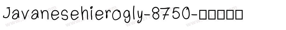 Javanesehierogly-8750字体转换