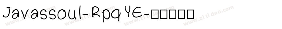 Javassoul-RpqYE字体转换