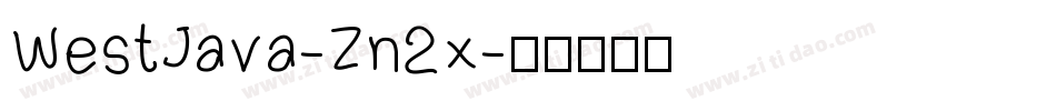 WestJava-Zn2x字体转换