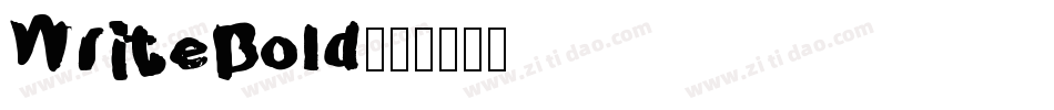 WriteBold字体转换