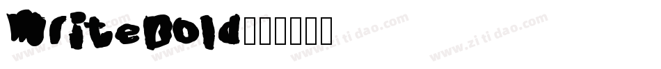 WriteBold字体转换