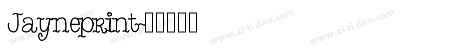 Jayneprint字体转换