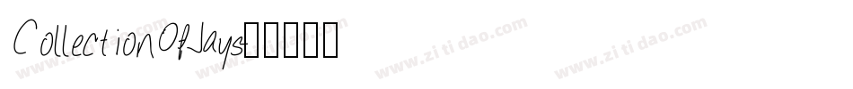 CollectionOfJays字体转换