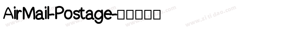 AirMail-Postage字体转换