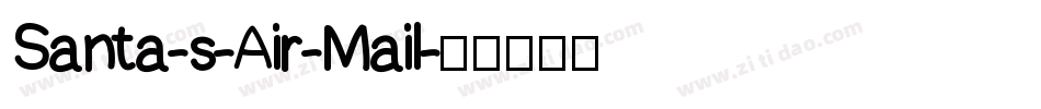 Santa-s-Air-Mail字体转换