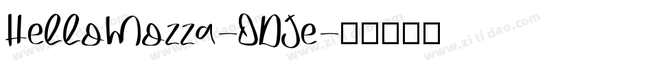 HelloMozza-ODJe字体转换
