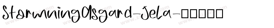 StormningAsgard-JeLa字体转换