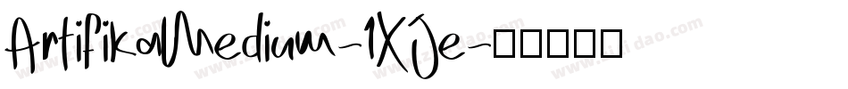 ArtifikaMedium-1XJe字体转换