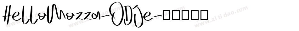 HelloMozza-ODJe字体转换