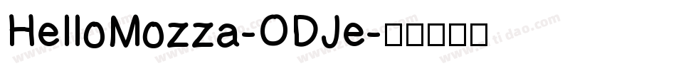 HelloMozza-ODJe字体转换