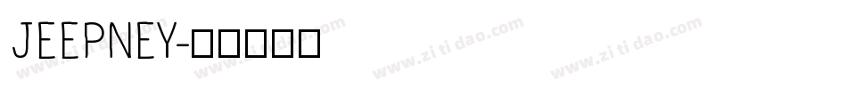 JEEPNEY字体转换