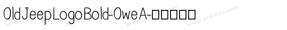 OldJeepLogoBold-OweA字体转换