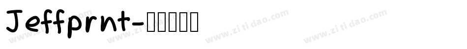 Jeffprnt字体转换