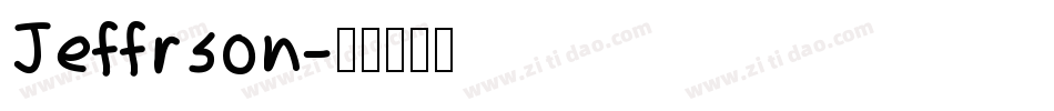 Jeffrson字体转换