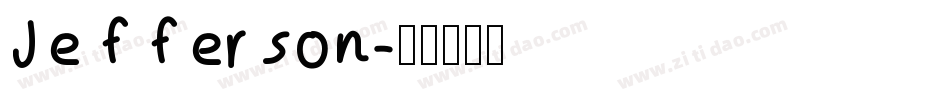 Jefferson字体转换